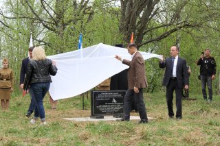 Открытие закладного камня воинам-узбекистанцам