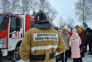 Поздравление членов общественных объединений добровольной пожарной охраны с Днем добровольца 